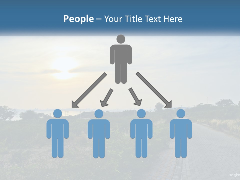 A Road In The Middle Of A Field With A Sky Background PowerPoint Template