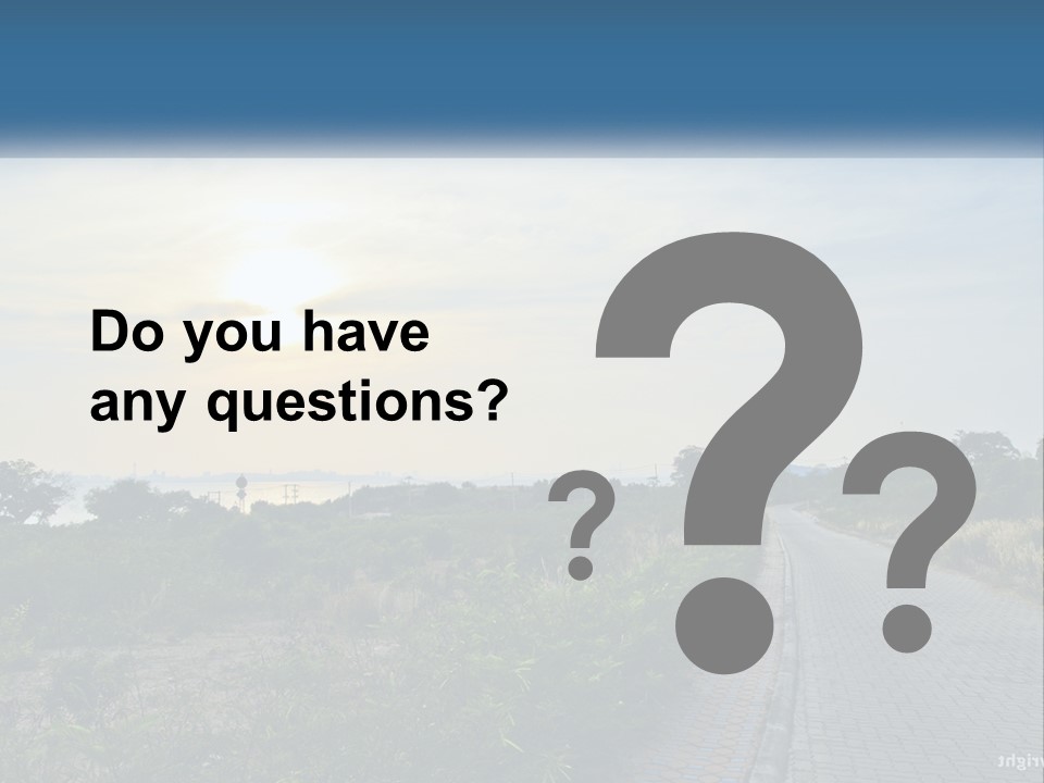A Road In The Middle Of A Field With A Sky Background PowerPoint Template