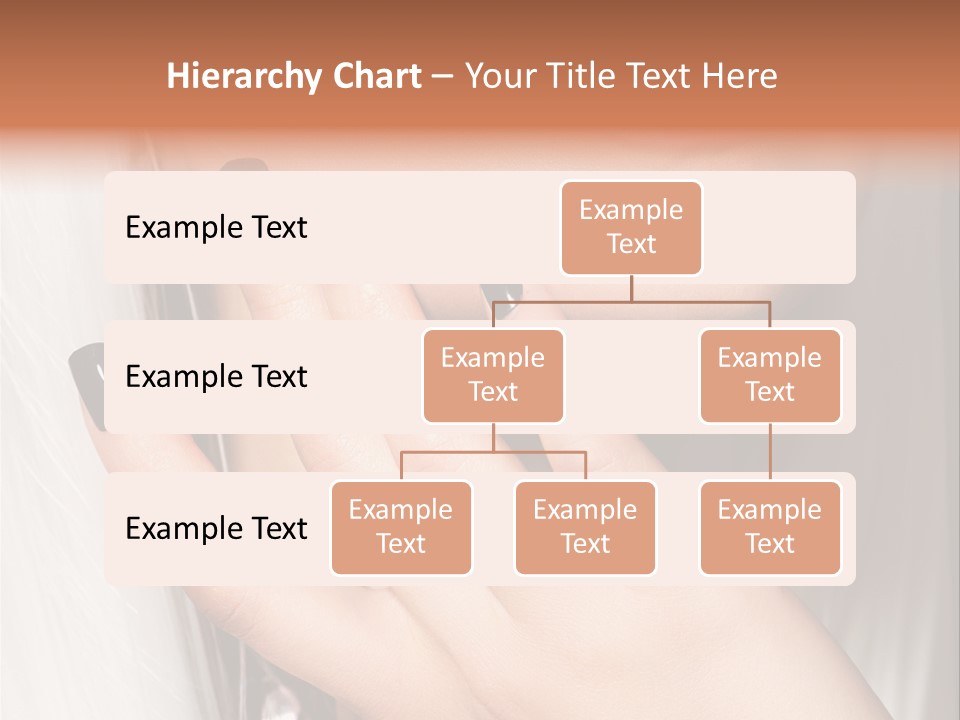 A Woman With Black Nail Polish Holding Her Hand Up To Her Face PowerPoint Template