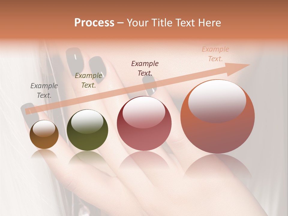 A Woman With Black Nail Polish Holding Her Hand Up To Her Face PowerPoint Template