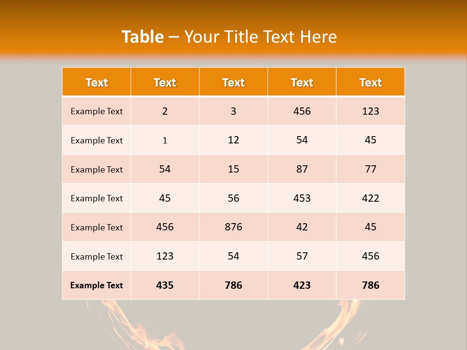 A Circle Of Fire With A Black Background PowerPoint Template