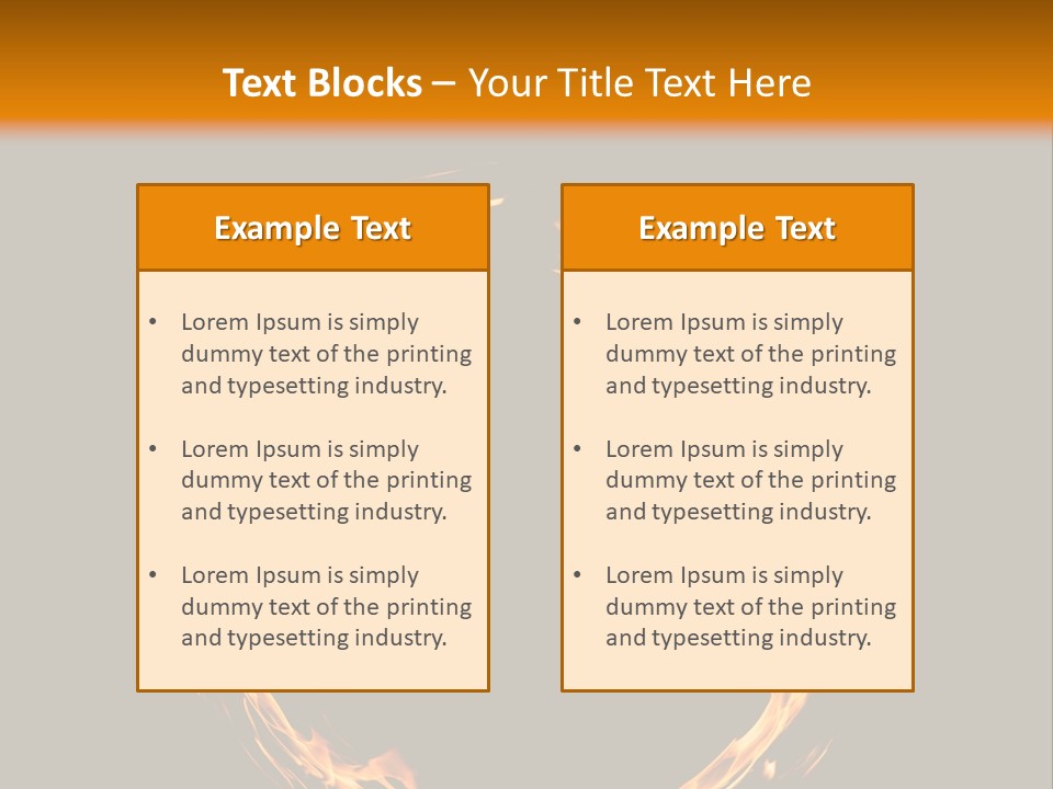 A Circle Of Fire With A Black Background PowerPoint Template