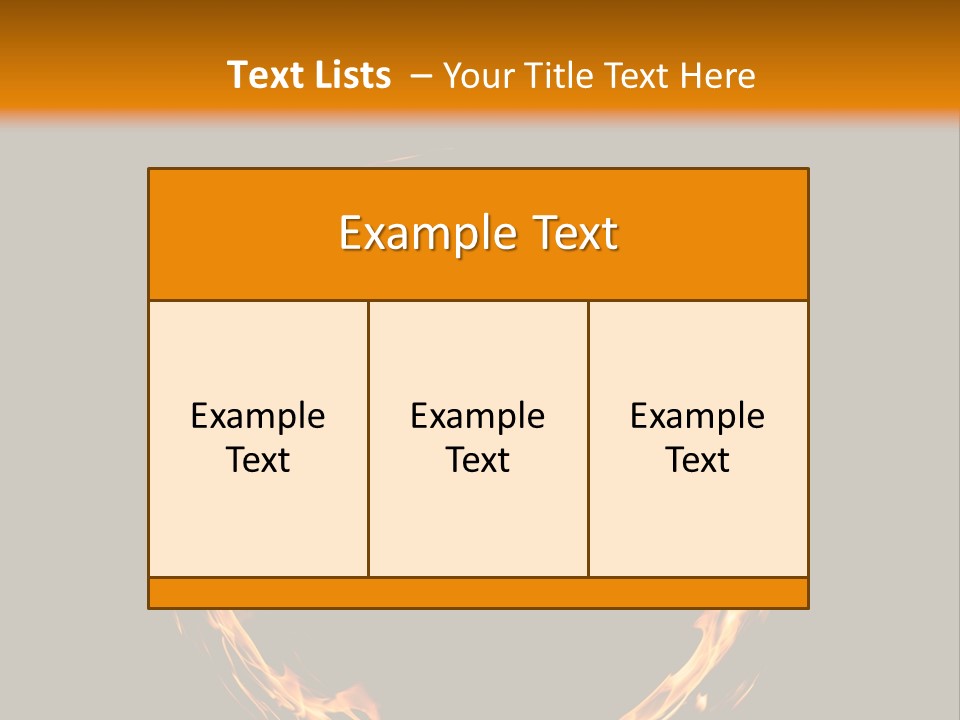 A Circle Of Fire With A Black Background PowerPoint Template