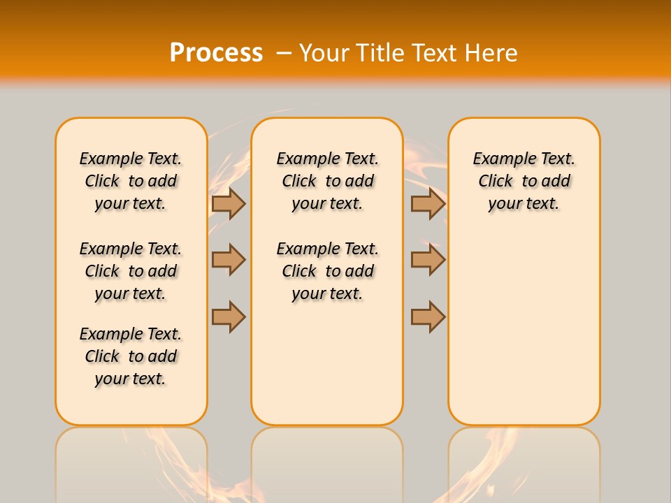 A Circle Of Fire With A Black Background PowerPoint Template