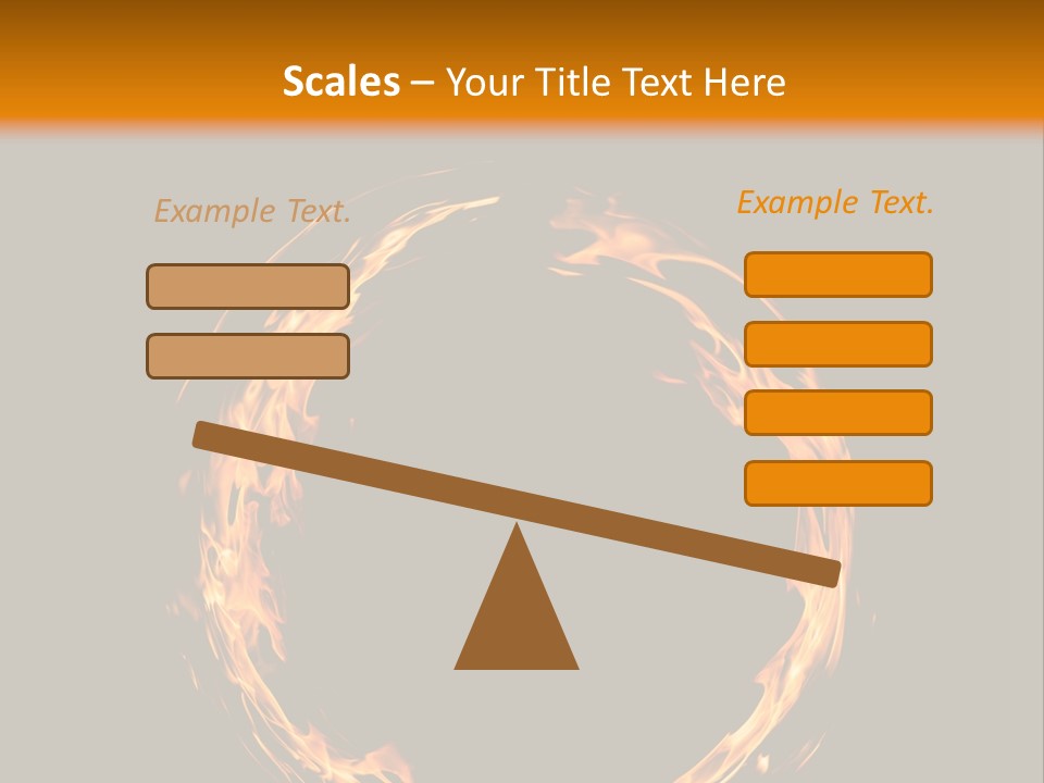 A Circle Of Fire With A Black Background PowerPoint Template
