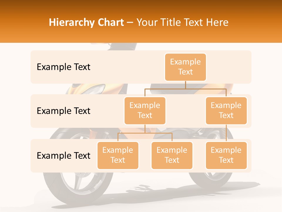 A Yellow And Black Motor Scooter Is Shown PowerPoint Template
