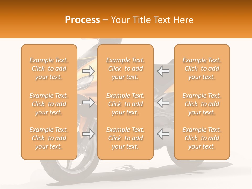 A Yellow And Black Motor Scooter Is Shown PowerPoint Template