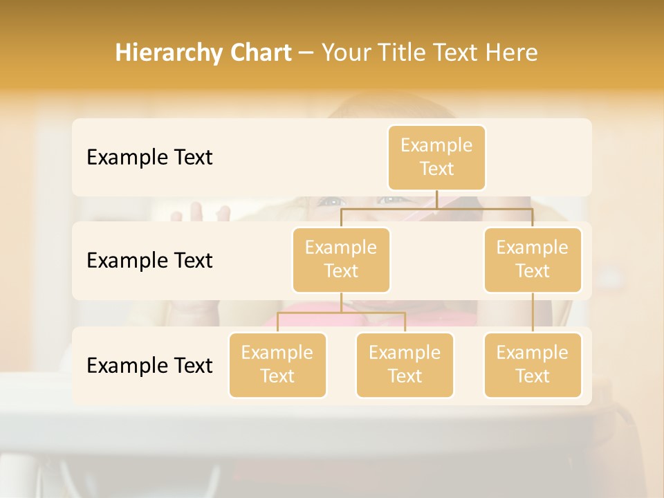 A Baby Sitting In A High Chair With A Spoon In It's Mouth PowerPoint Template