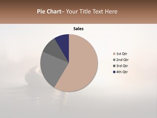 A White Swan Floating On Top Of A Body Of Water PowerPoint Template