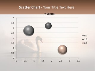A White Swan Floating On Top Of A Body Of Water PowerPoint Template