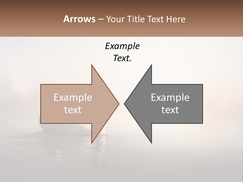A White Swan Floating On Top Of A Body Of Water PowerPoint Template