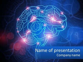 A Blue Brain Powerpoint Presentation PowerPoint Template