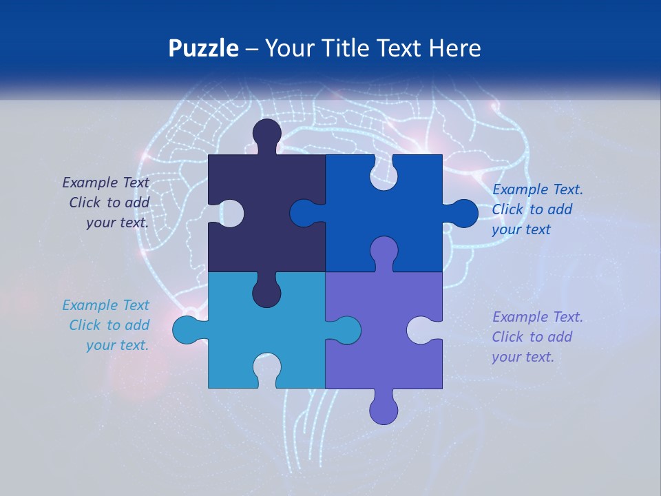 A Blue Brain Powerpoint Presentation PowerPoint Template