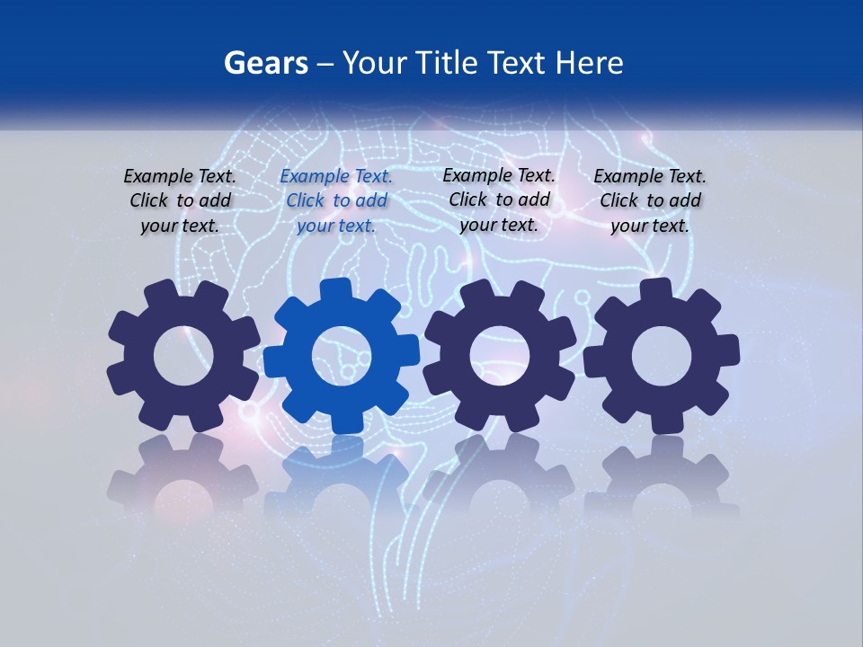 A Blue Brain Powerpoint Presentation PowerPoint Template