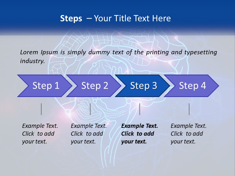 A Blue Brain Powerpoint Presentation PowerPoint Template
