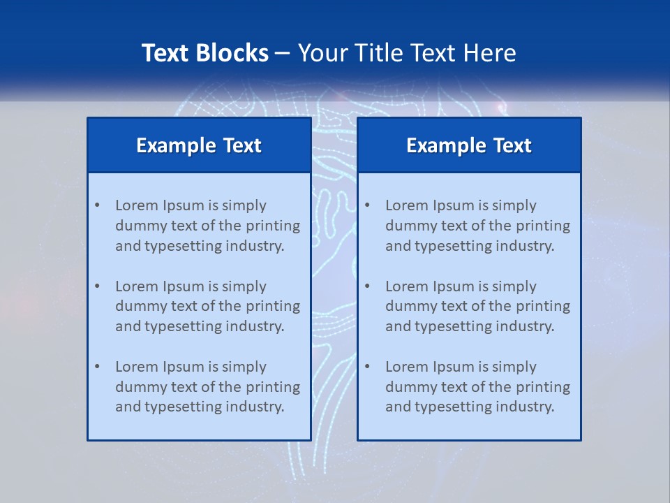 A Blue Brain Powerpoint Presentation PowerPoint Template