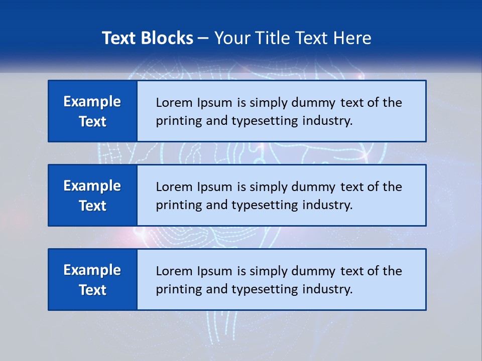 A Blue Brain Powerpoint Presentation PowerPoint Template
