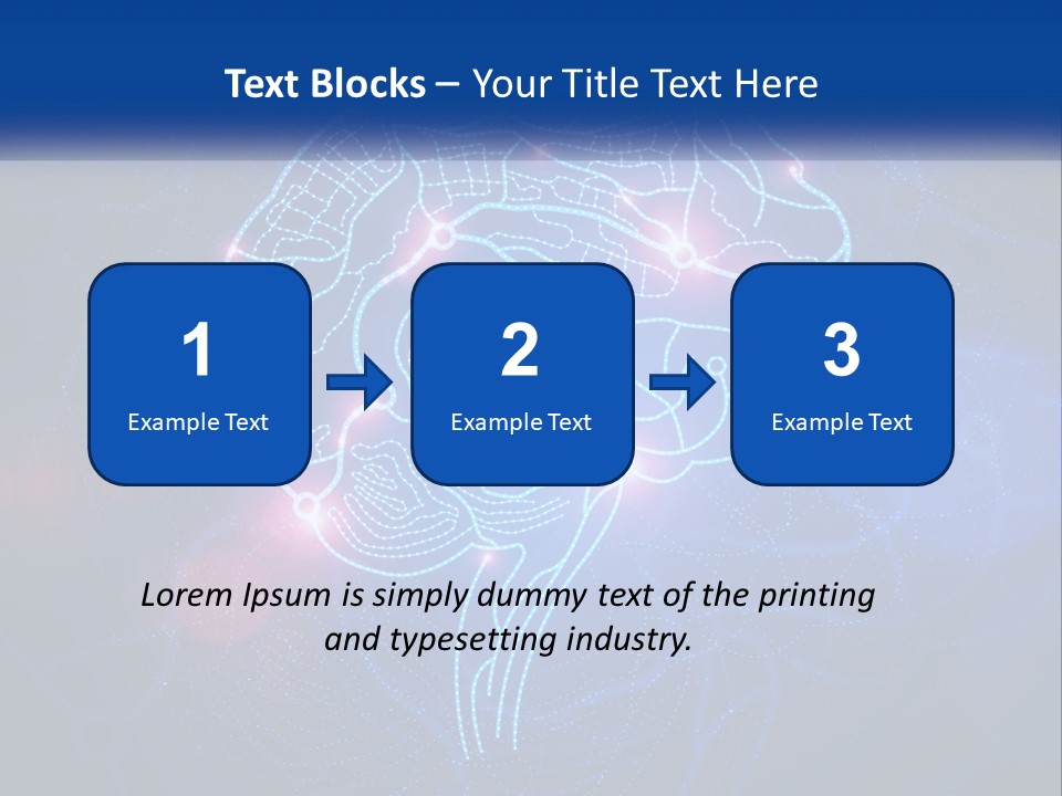A Blue Brain Powerpoint Presentation PowerPoint Template