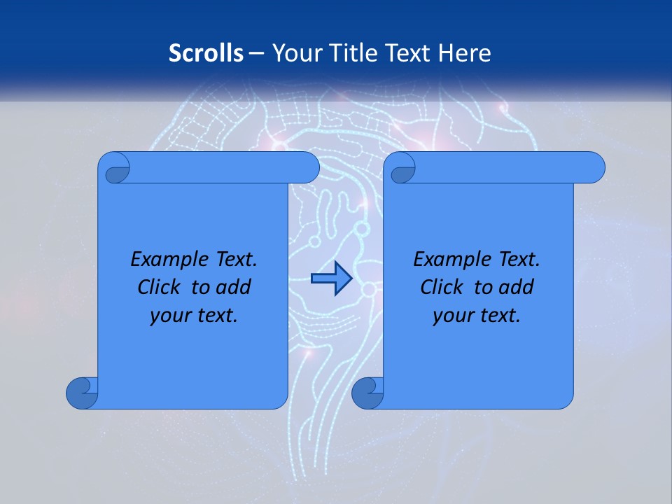 A Blue Brain Powerpoint Presentation PowerPoint Template