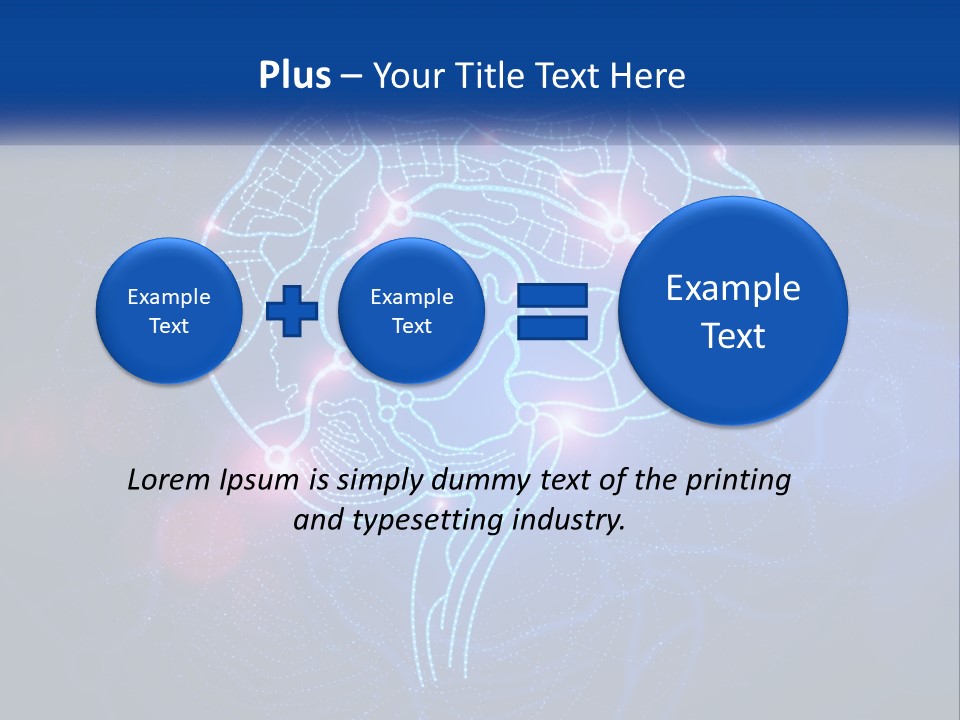 A Blue Brain Powerpoint Presentation PowerPoint Template
