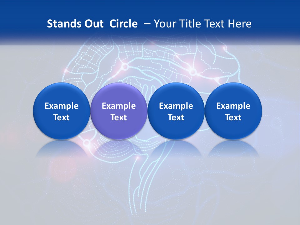A Blue Brain Powerpoint Presentation PowerPoint Template