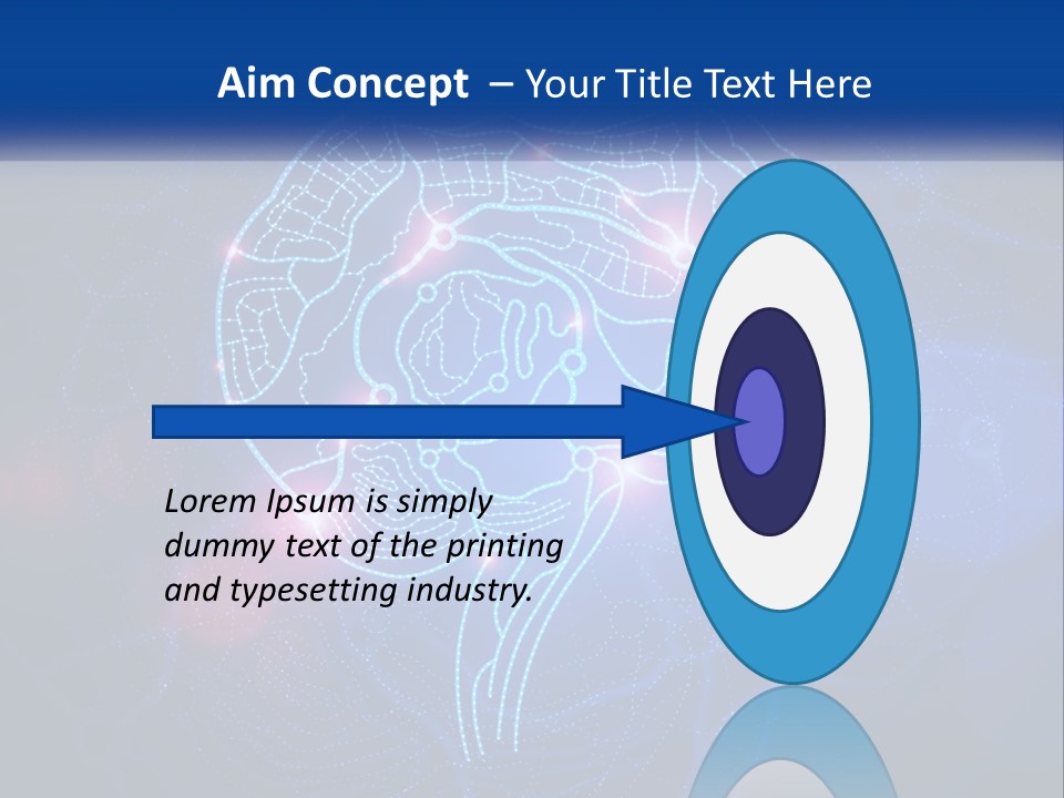 A Blue Brain Powerpoint Presentation PowerPoint Template