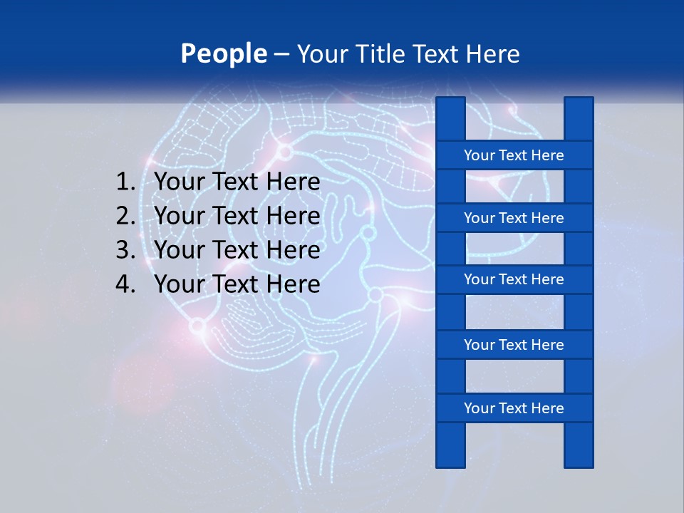 A Blue Brain Powerpoint Presentation PowerPoint Template
