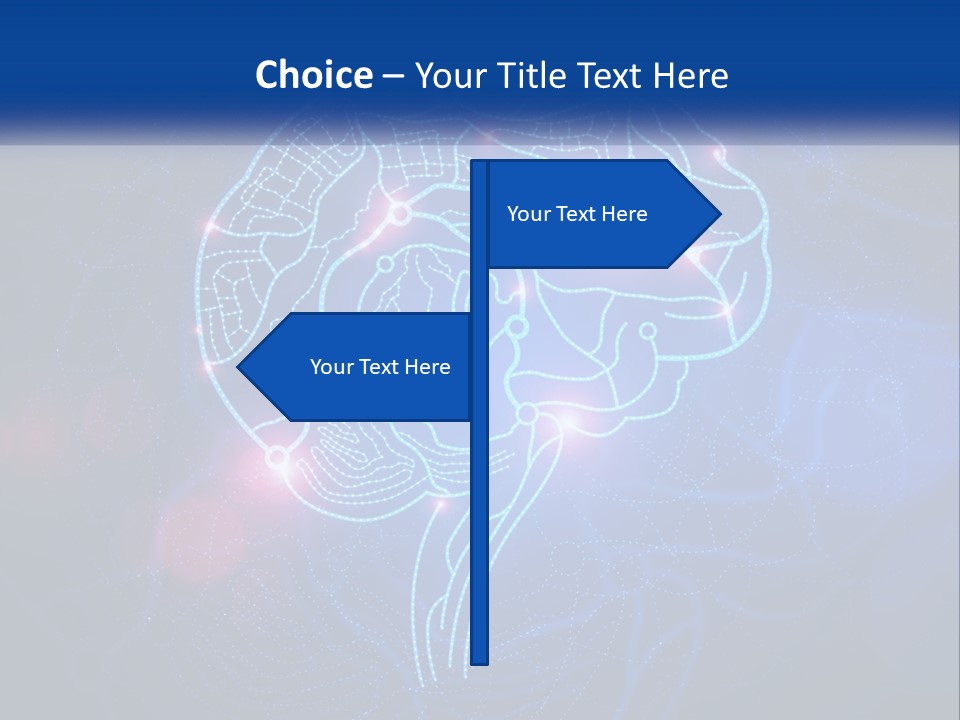 A Blue Brain Powerpoint Presentation PowerPoint Template