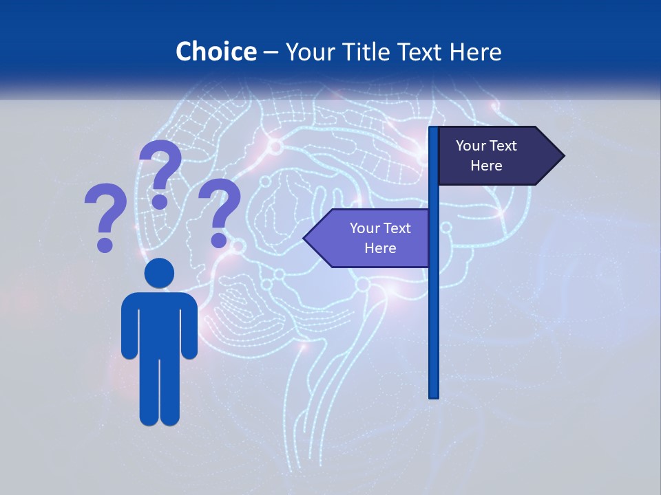 A Blue Brain Powerpoint Presentation PowerPoint Template