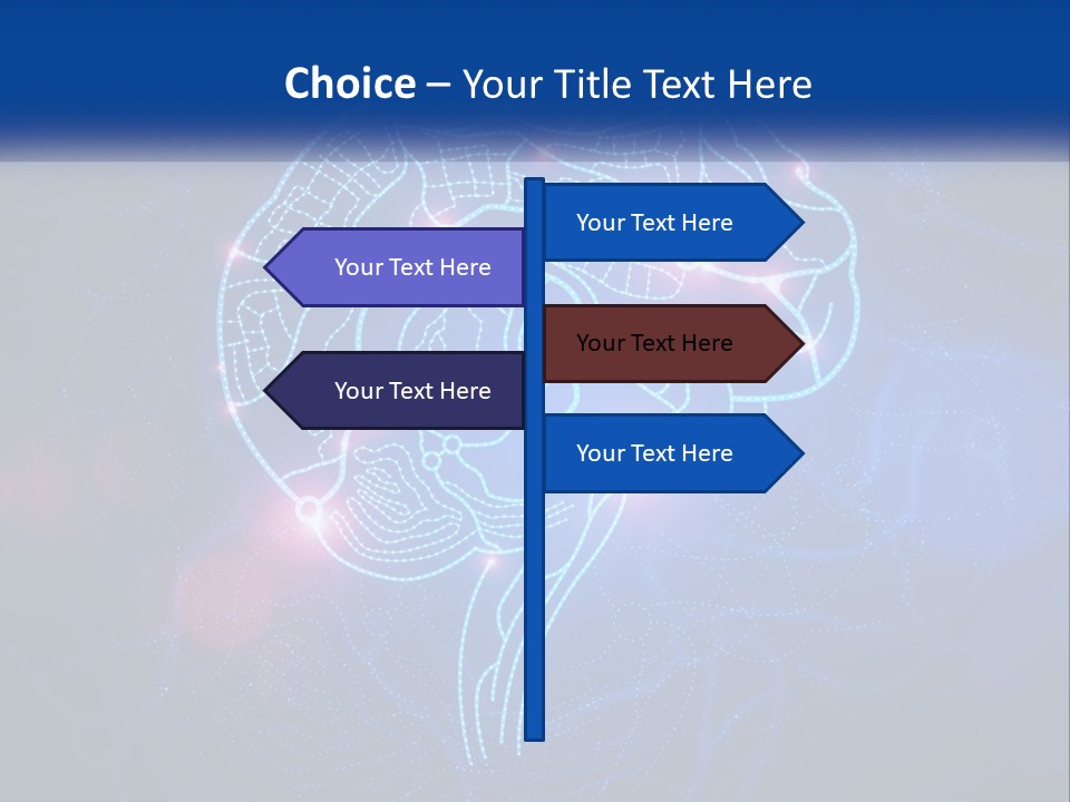A Blue Brain Powerpoint Presentation PowerPoint Template