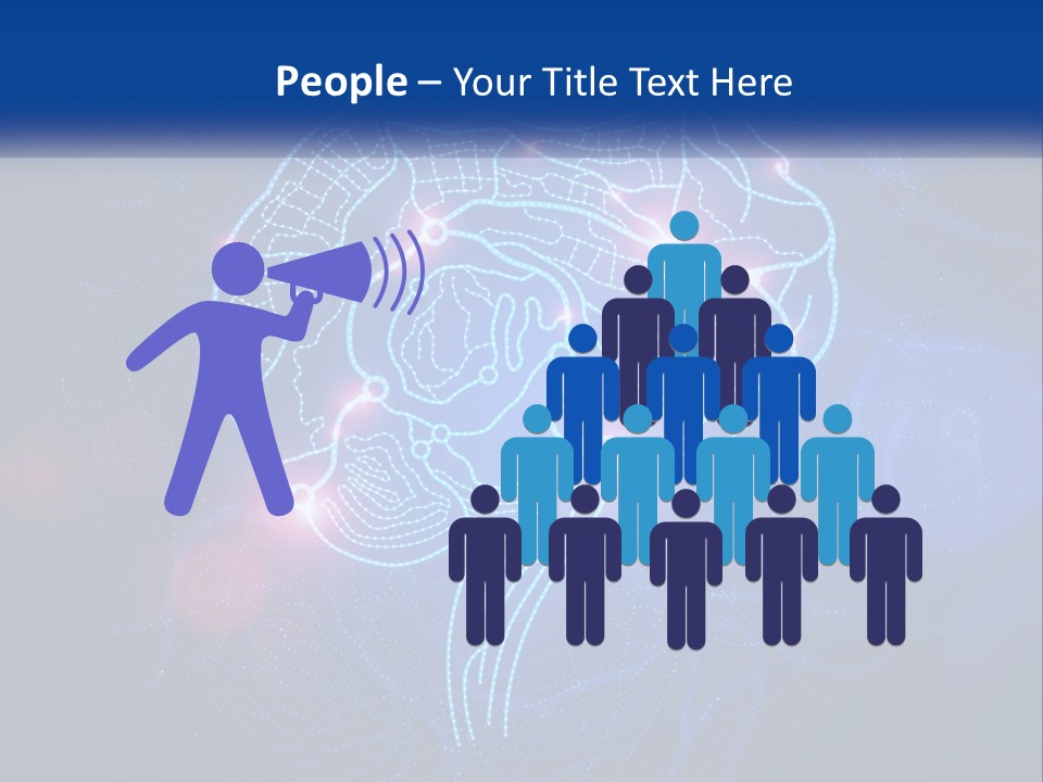 A Blue Brain Powerpoint Presentation PowerPoint Template