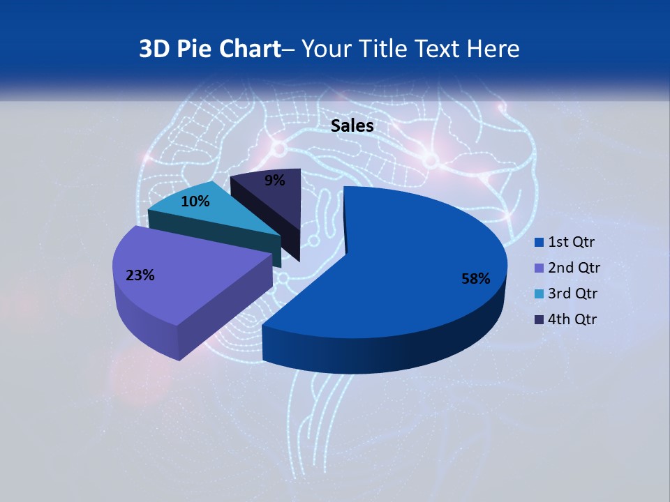 A Blue Brain Powerpoint Presentation PowerPoint Template