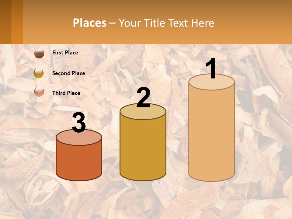 A Pile Of Wood Chips Powerpoint Template PowerPoint Template