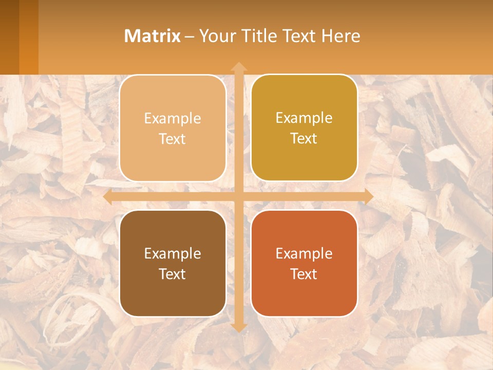 A Pile Of Wood Chips Powerpoint Template PowerPoint Template
