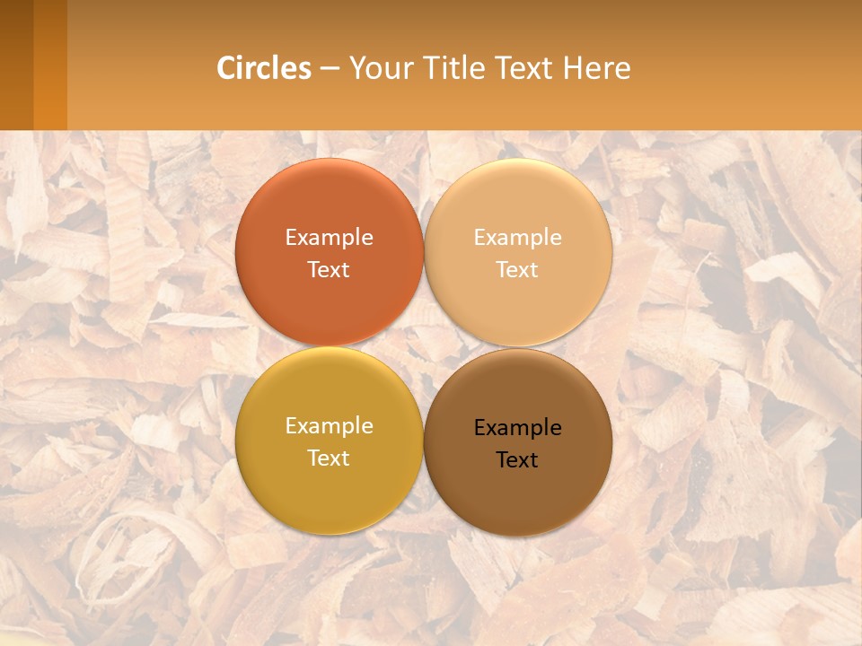 A Pile Of Wood Chips Powerpoint Template PowerPoint Template