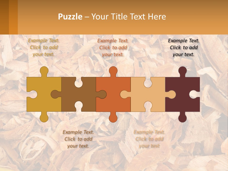A Pile Of Wood Chips Powerpoint Template PowerPoint Template
