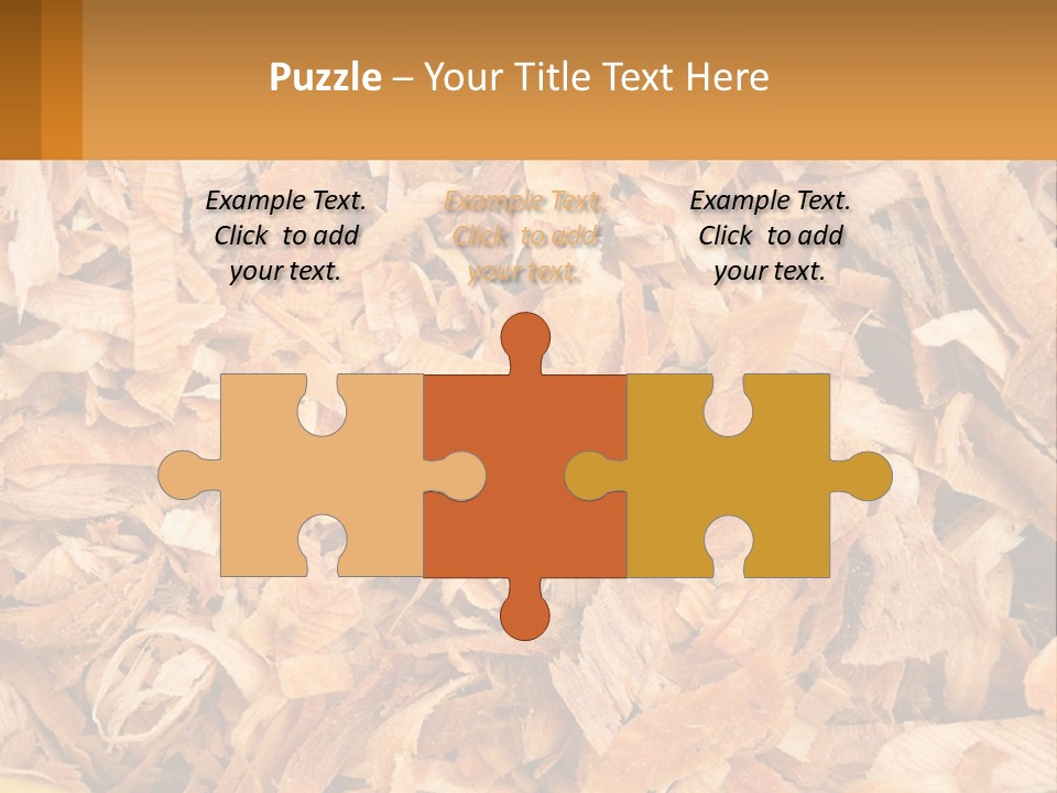 A Pile Of Wood Chips Powerpoint Template PowerPoint Template