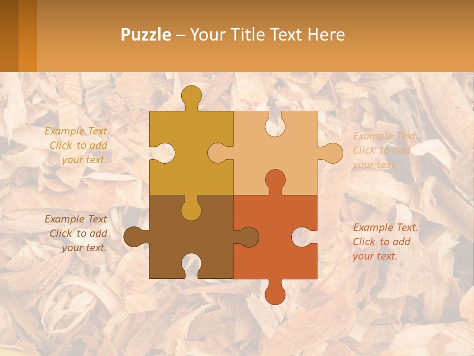 A Pile Of Wood Chips Powerpoint Template PowerPoint Template