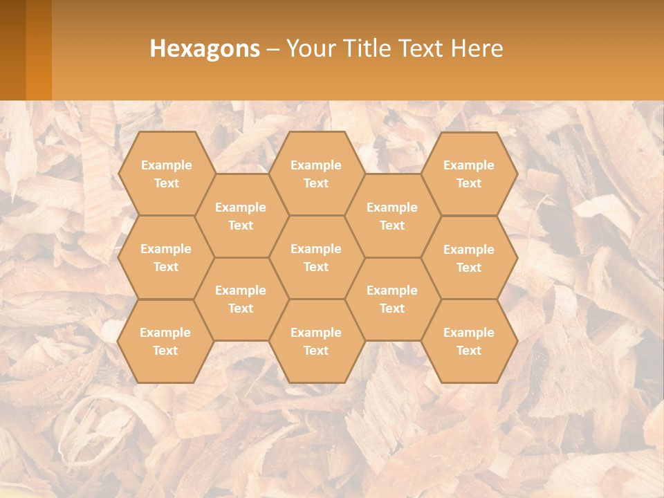 A Pile Of Wood Chips Powerpoint Template PowerPoint Template