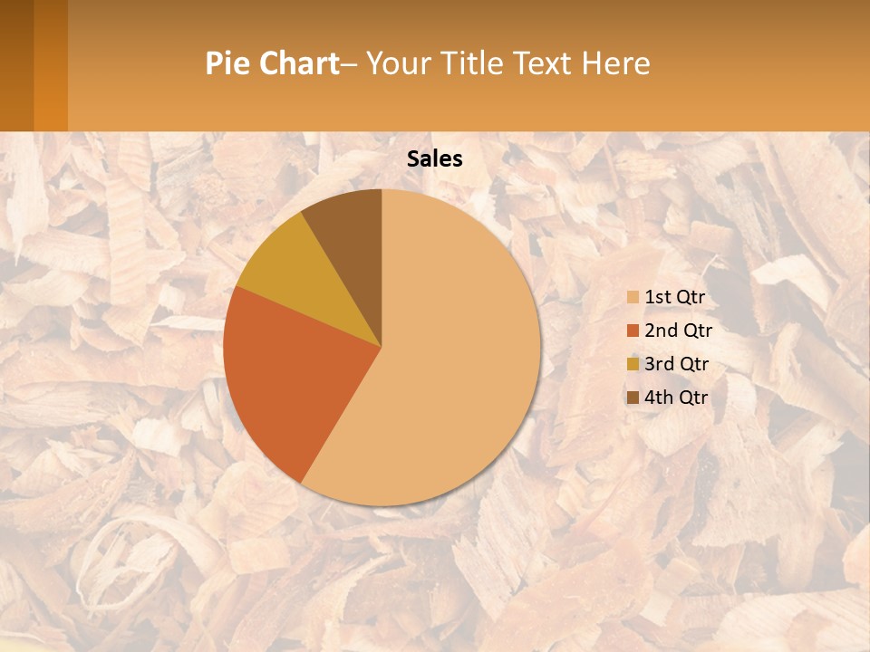 A Pile Of Wood Chips Powerpoint Template PowerPoint Template