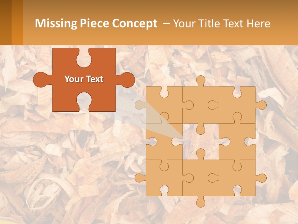 A Pile Of Wood Chips Powerpoint Template PowerPoint Template