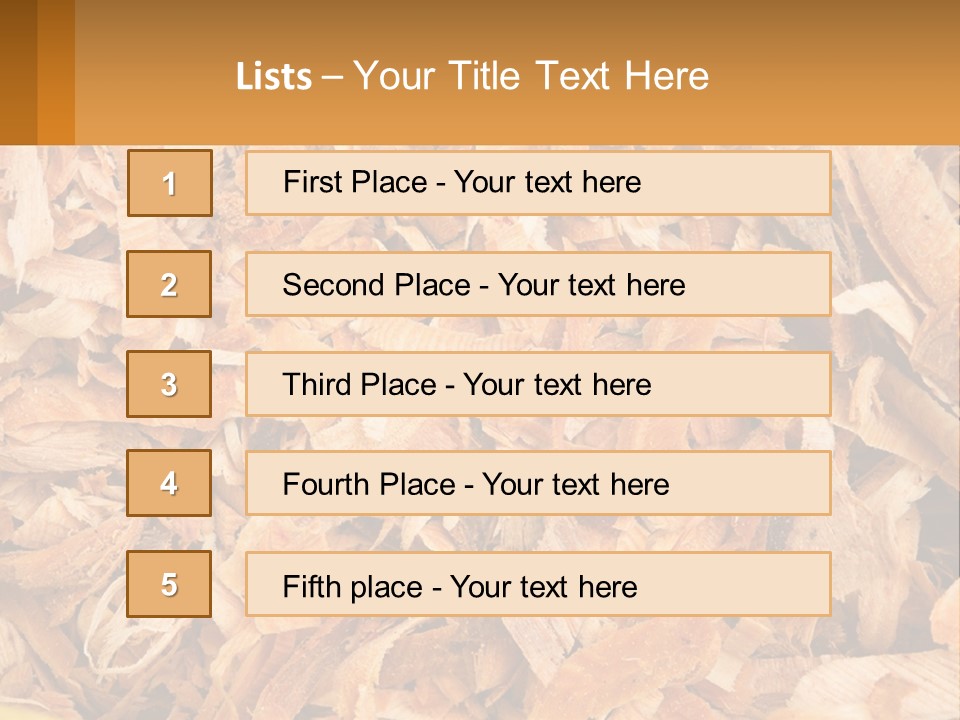 A Pile Of Wood Chips Powerpoint Template PowerPoint Template