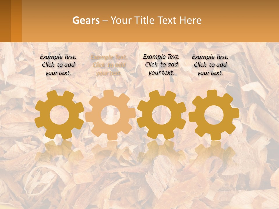 A Pile Of Wood Chips Powerpoint Template PowerPoint Template