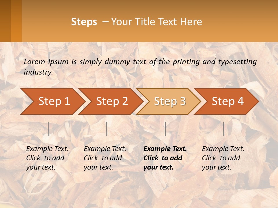 A Pile Of Wood Chips Powerpoint Template PowerPoint Template