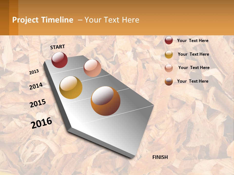 A Pile Of Wood Chips Powerpoint Template PowerPoint Template