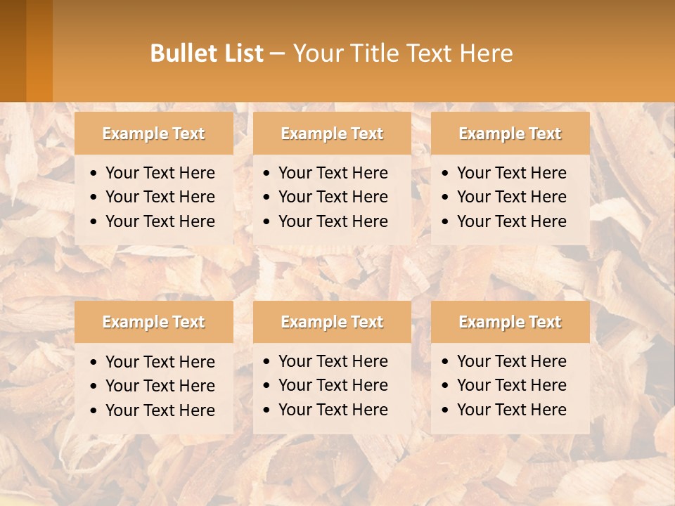 A Pile Of Wood Chips Powerpoint Template PowerPoint Template