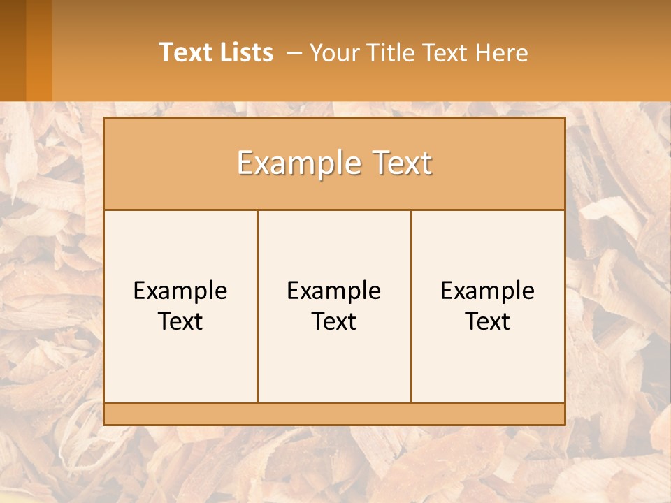 A Pile Of Wood Chips Powerpoint Template PowerPoint Template