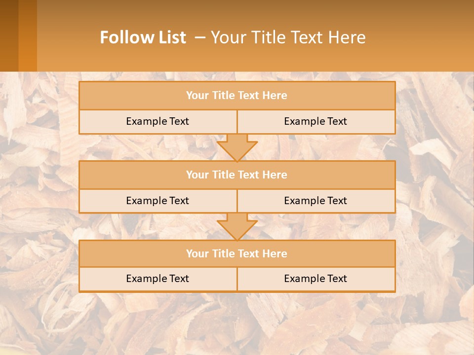 A Pile Of Wood Chips Powerpoint Template PowerPoint Template