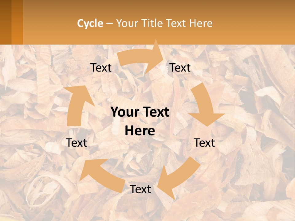 A Pile Of Wood Chips Powerpoint Template PowerPoint Template