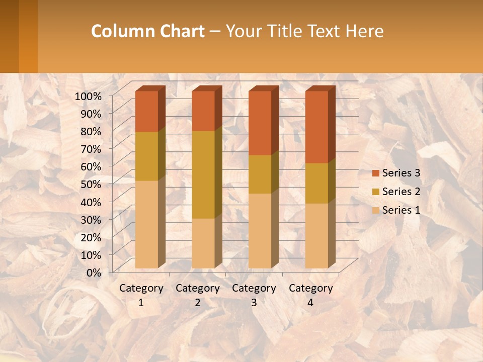 A Pile Of Wood Chips Powerpoint Template PowerPoint Template